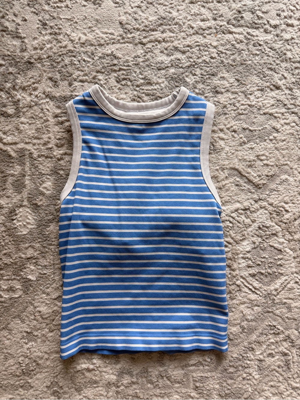 all in motion Blue and White Striped Tank Top
